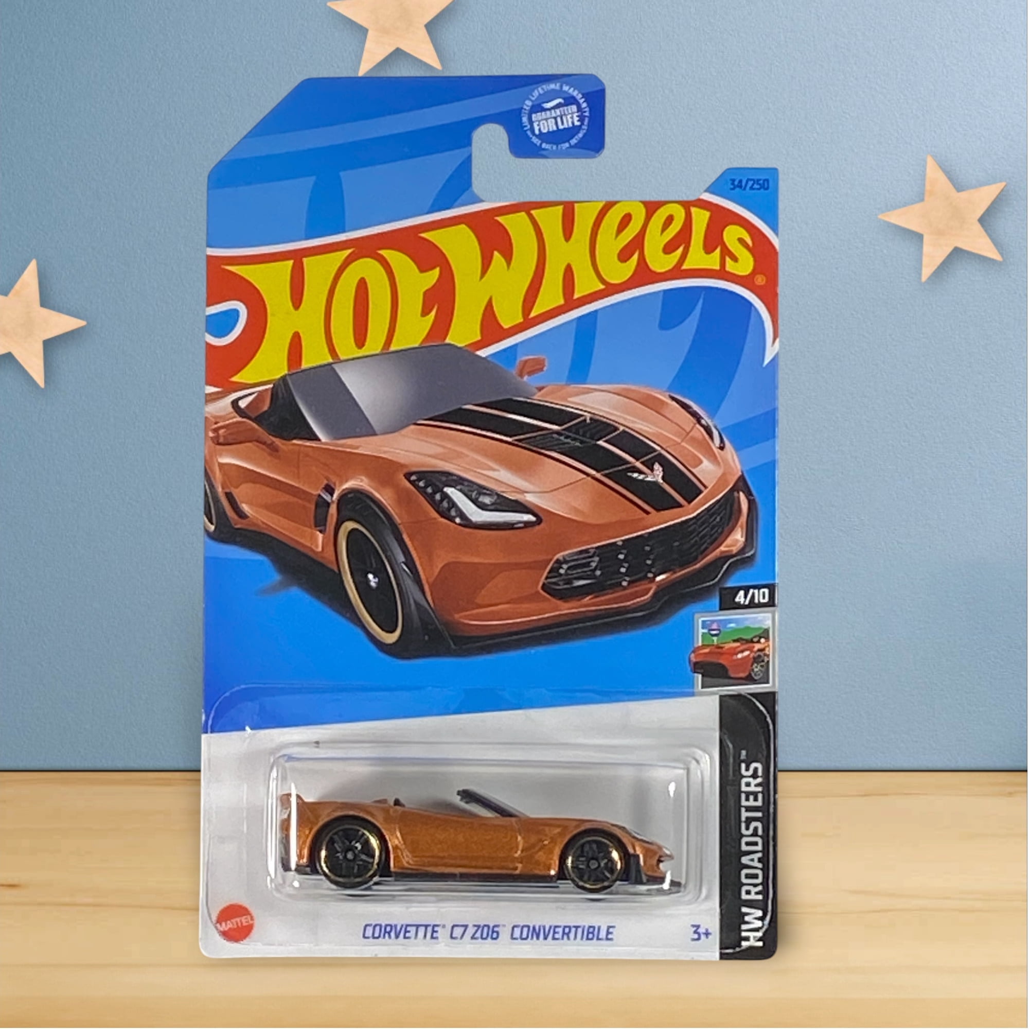 Hot Wheels Corvette C7 Z06 Convertible, HW Roadsters 4/10 [Burnt