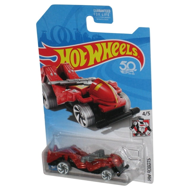 Hot Wheels HW Robots (2017) Red Zombot DieCast Toy Car 4/5