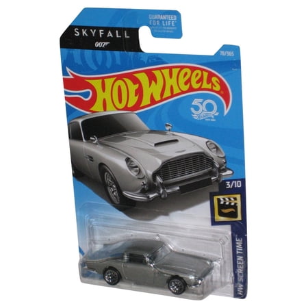 Hot Wheels HW Screen Time 3/10 (2017) Skyfall 007 Aston Martin 1963 DB5 Car 78/365 - (Minor Wear)