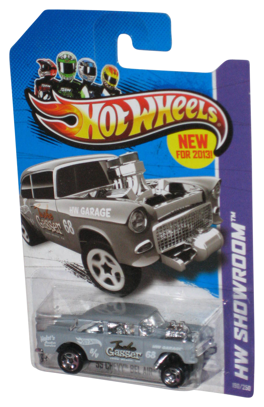 Hot Wheels HW Showroom (2013) Gray '55 Chevy Bel Air Gasser Car