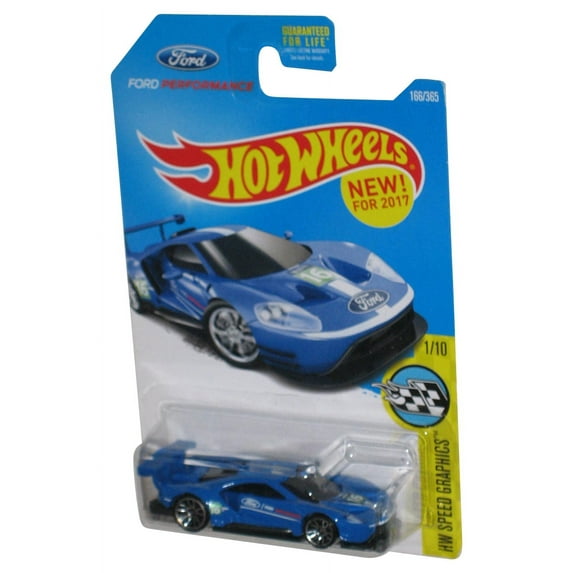 Hot Wheels HW Speed Graphics 1/10 (2017) Blue 2016 Ford GT Race Car 166/365