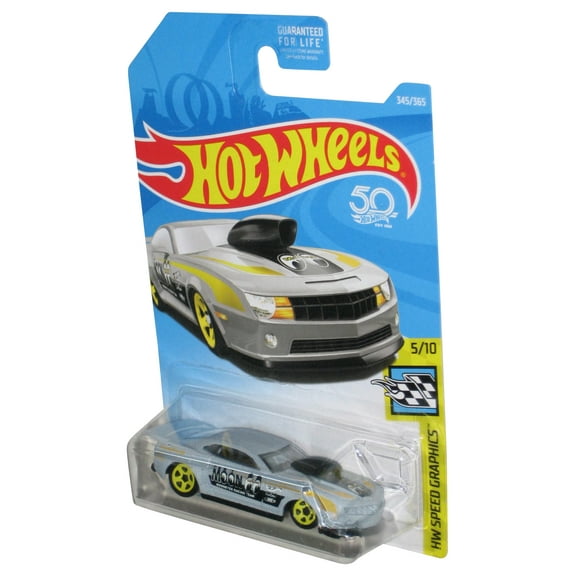 Hot Wheels HW Speed Graphics 5/10 (2017) Gray Moon Eyes '10 Pro Stock Camaro Car 345/365