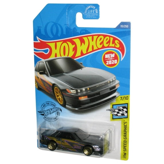 Hot Wheels HW Speed Graphics 7/10 (2020) Gray Nissan Silvia S13 Toy Car 111/250