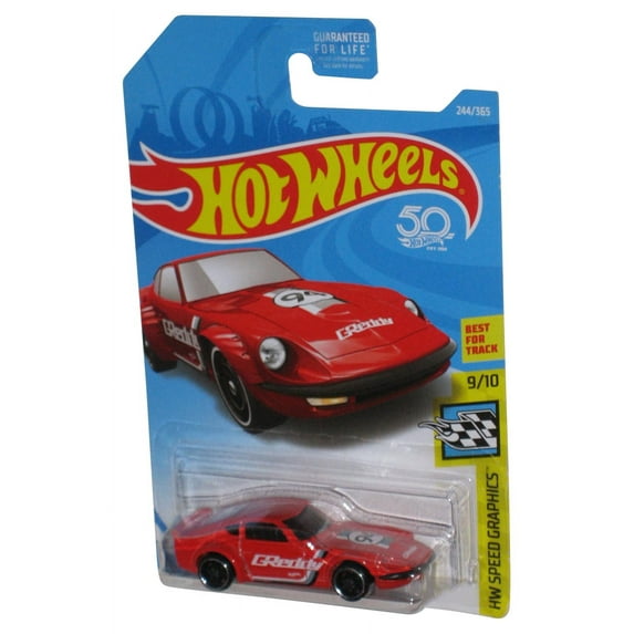Hot Wheels HW Speed Graphics 9/10 (2017) Red Nissan Fairlady Z Toy Car 244/365