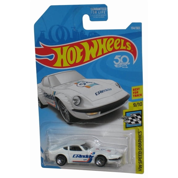 Hot Wheels HW Speed Graphics 9/10 (2017) White Nissan Fairlady Z Toy Car 154/365