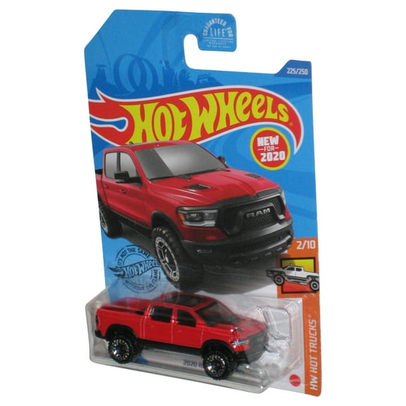 Hot Wheels HW Trucks 2/10 Red 2020 Ram 1500 Rebel Toy Truck 225/250 - (Cracked Plastic)