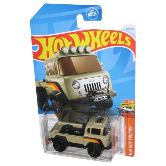Hot Wheels HW Trucks 3/10 (2021) Tan '57 Jeep FC Toy Truck 68/250