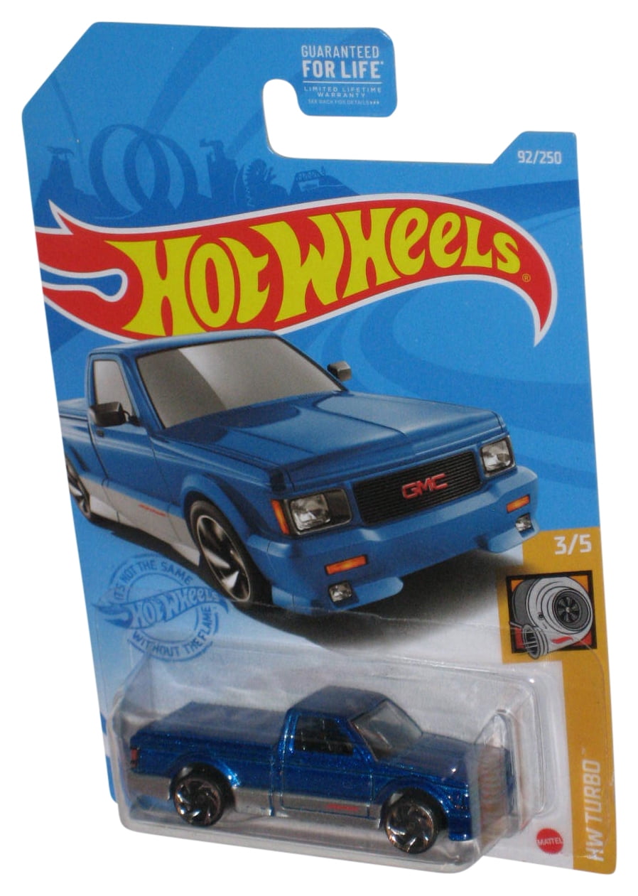 Hot Wheels HW Turbo 3/5 (2020) Blue '91 GMC Syclone Toy Truck 92/250 ...