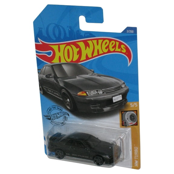 Hot Wheels HW Turbo 5/5 (2018) Black Nissan Skyline GT-R BNR32 Toy Car 2/250