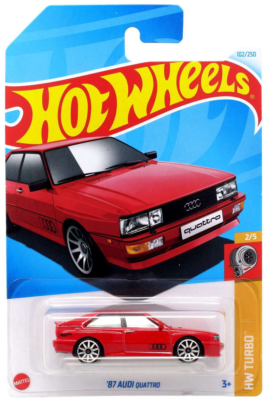 Hot Wheels HW Turbo '87 Audi Quattro Diecast Car - Walmart.com