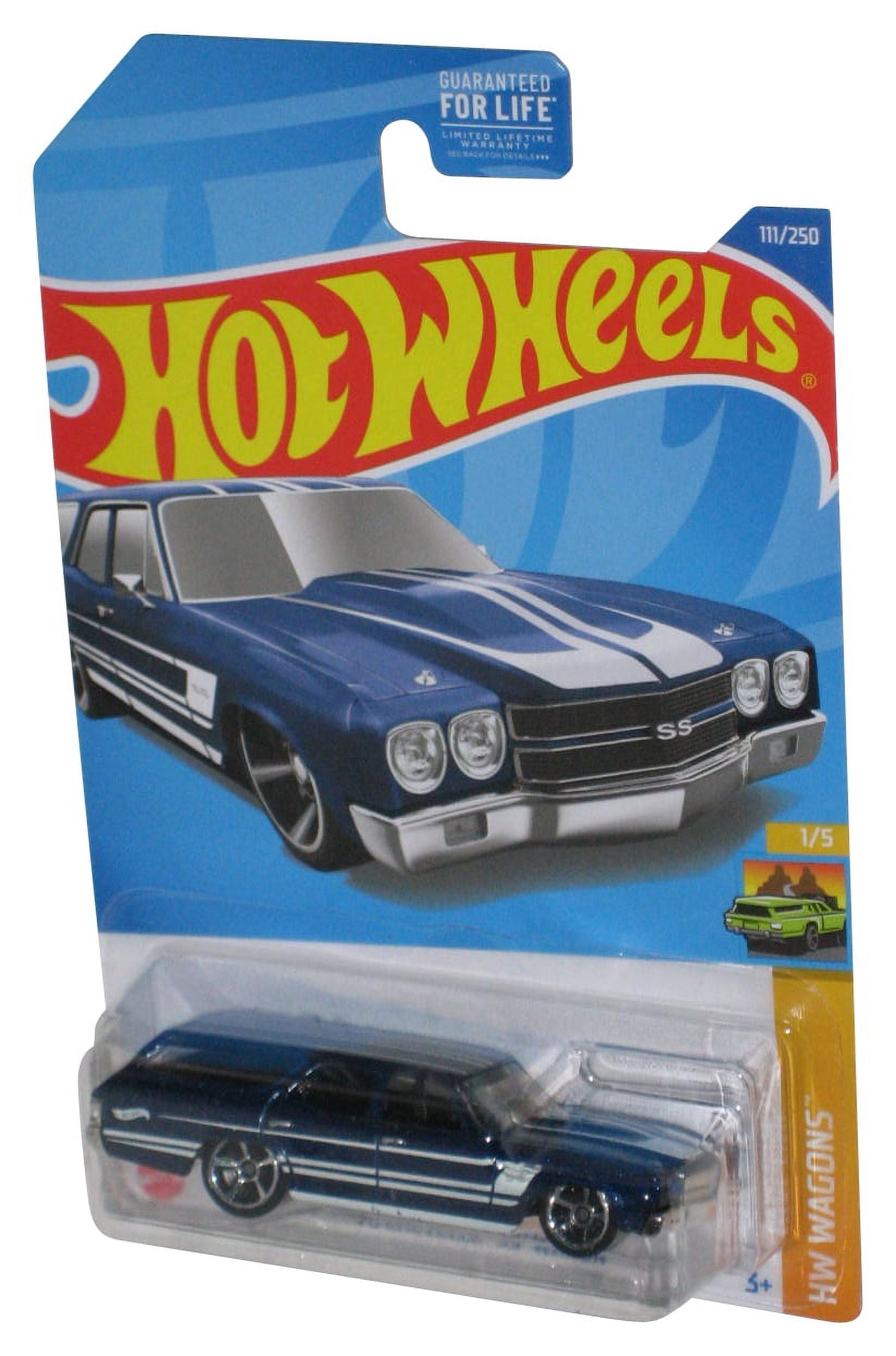 Hot Wheels '70 Chevelle SS Wagon (2017) HW Flames 3/10 Yellow Toy Car  56/250 - (Cracked Plastic) - GKWorld