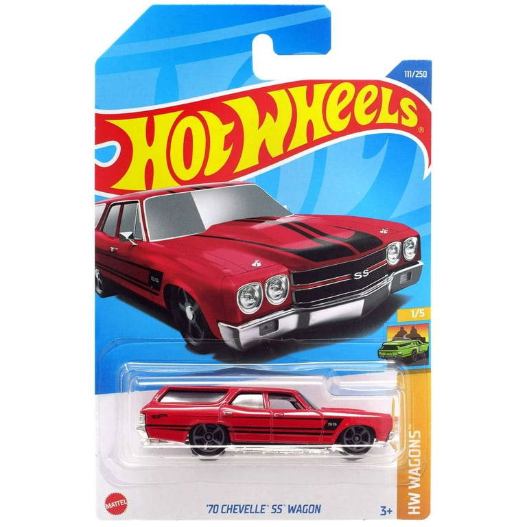 Hot Wheels 70 Chevelle SS Wagon Red HW Wagons 1 5 111 250 Walmart