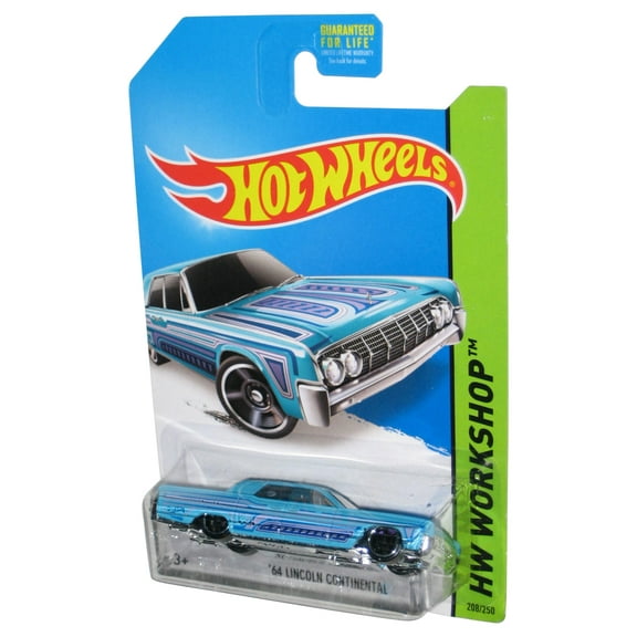 Hot Wheels HW Workshop (2013) Blue '64 Lincoln Continental Toy Car 208/250