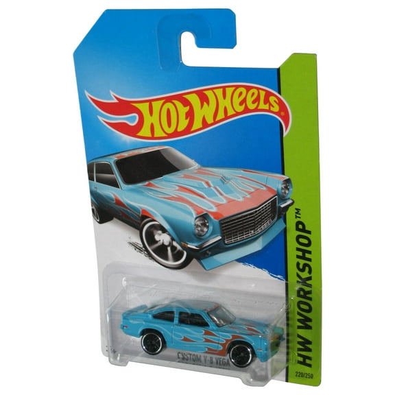 Hot Wheels HW Workshop (2013) Blue Custom V-8 Vega Toy Car 220/250