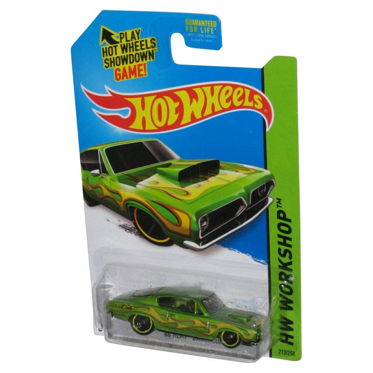 Hot Wheels HW Workshop (2013) Green '68 Hemi Barracuda Toy Car 213/250