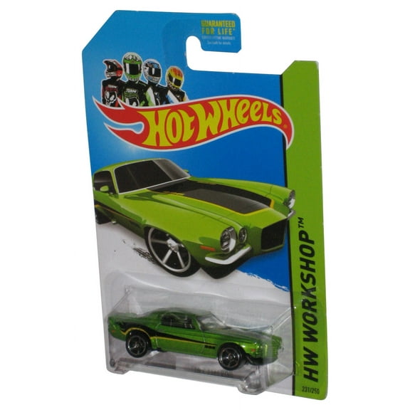Hot Wheels HW Workshop (2013) Green '70 Camaro Die-Cast Car 231/250