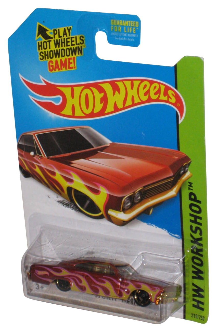 Hot Wheels HW Workshop (2013) Red '65 Chevy Impala Toy Car 218/250