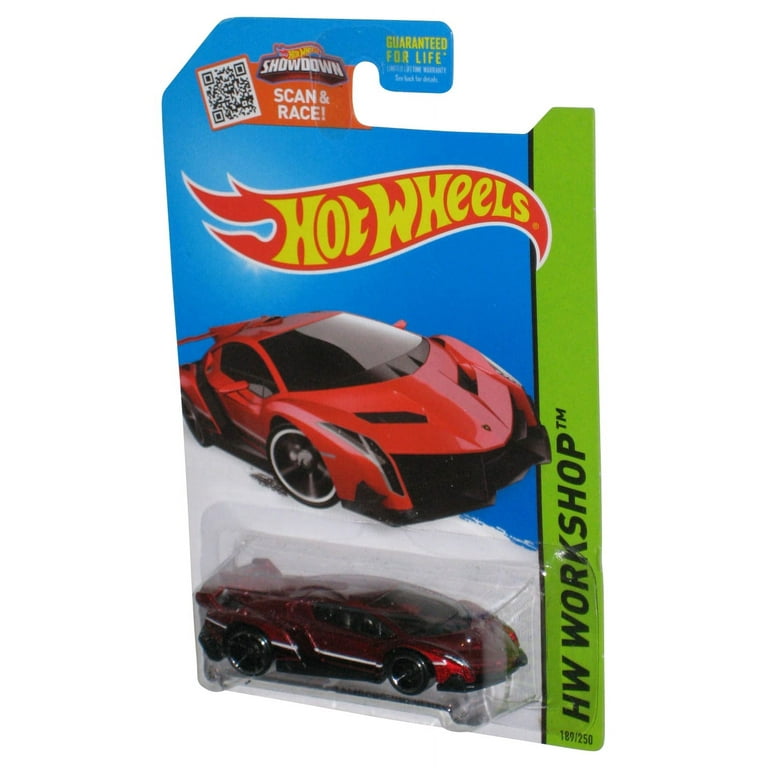Hot wheels lamborghini veneno red hotsell