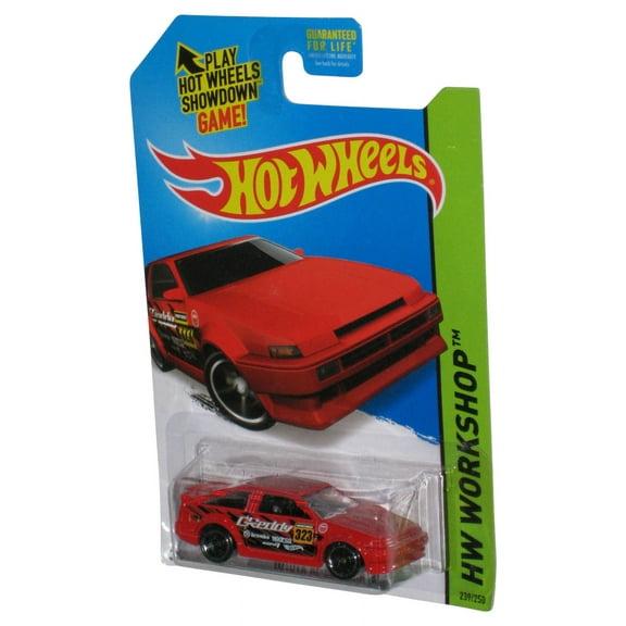 Hot Wheels HW Workshop (2013) Red Toyota AE-86 Corolla Car 239/250