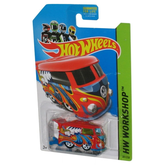 Hot Wheels HW Workshop (2013) Red Volkswagen Kool Kombi Toy Car 201/250