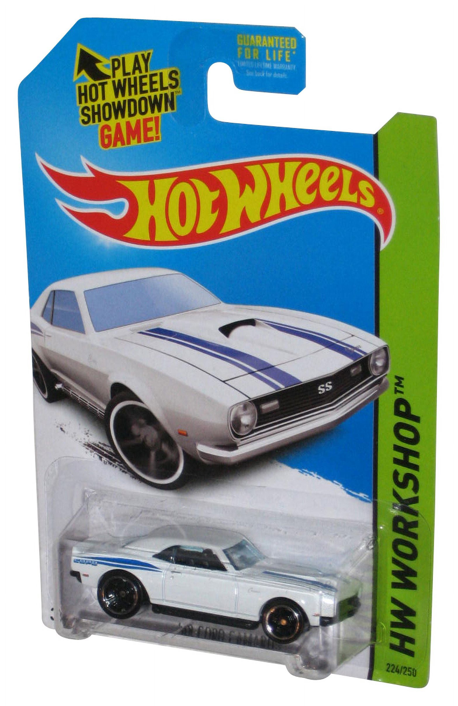 Hot Wheels HW Workshop 2013) White '68 Copo Camaro Toy Car