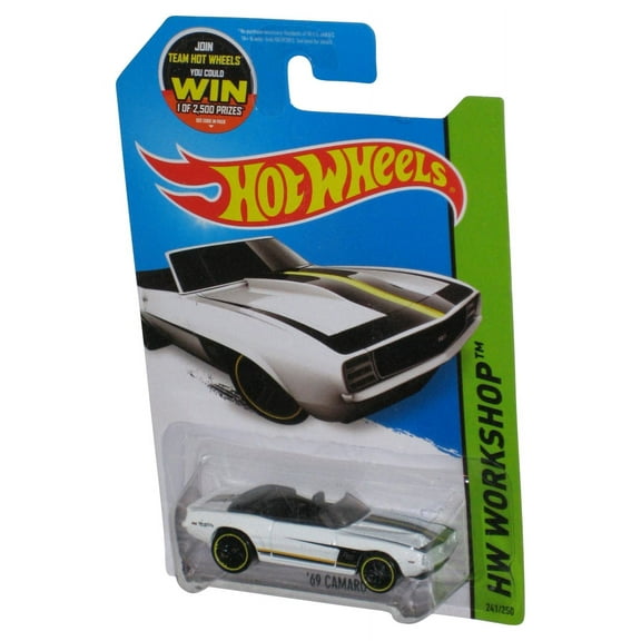 Hot Wheels HW Workshop (2013) White '69 Camaro Toy Car 241/250