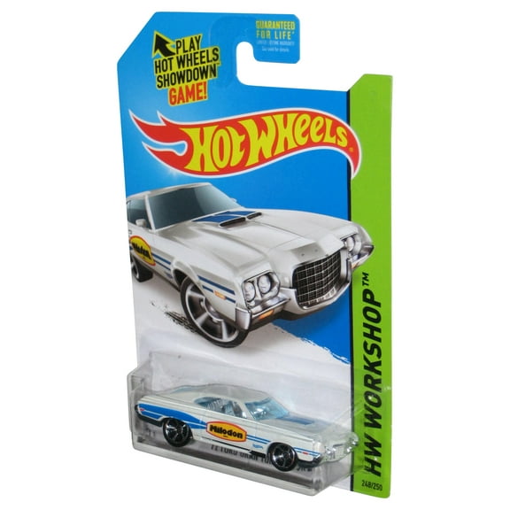 Hot Wheels HW Workshop (2013) White '72 Gran Torino Sport Toy Car 248/250