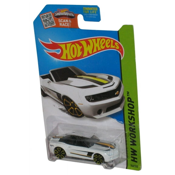 Hot Wheels HW Workshop (2013) White Camaro Convertible Concept Toy Car 246/250