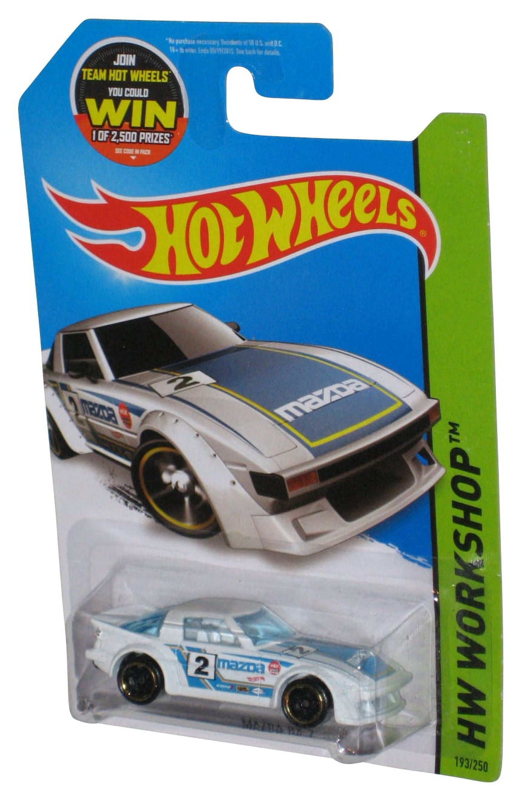 Hot Wheels HW Workshop (2013) White Mazda RX-7 Die-Cast Car 193