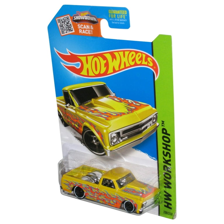 Hot Wheels HW Workshop (2013) Yellow '67 Chevy C10 Toy Truck 208
