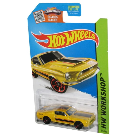 Hot Wheels HW Workshop (2013) Yellow '68 Shelby GT500 Toy Car 226/250