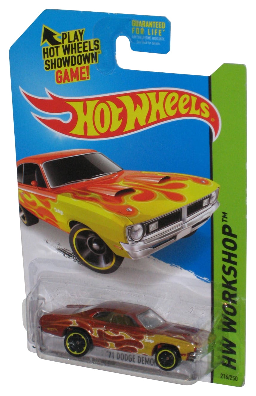 Hot Wheels HW Workshop (2013) Yellow Flames '71 Dodge Demon
