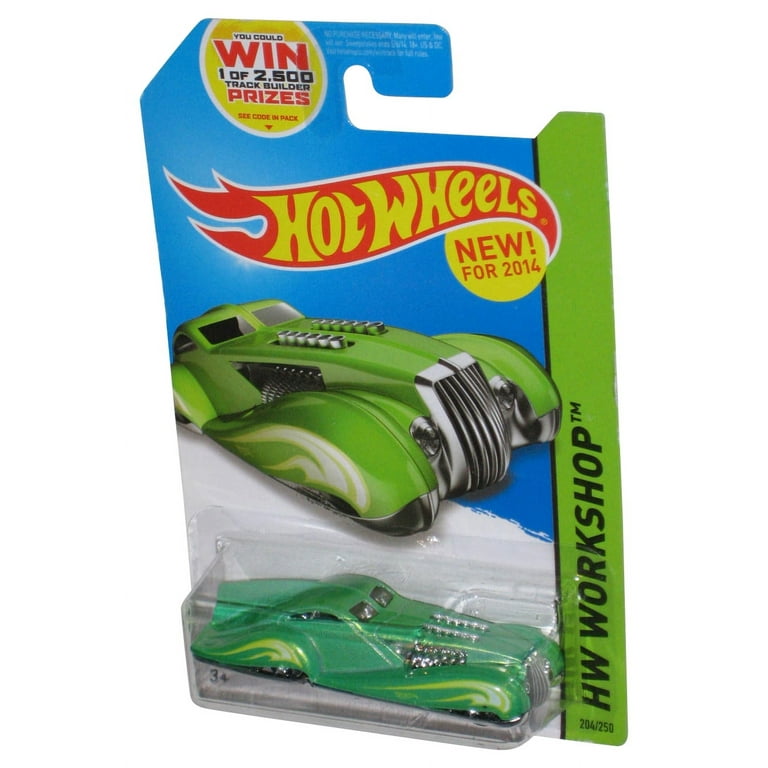 Hot Wheels HW Workshop (2014) Green Screamliner Toy Car 204/250