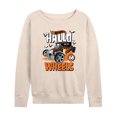 thumbnail image 1 of Hot Wheels - Hallo Wheels - Women's Lightweight French Terry Long Sleeve Shirt, 1 of 5