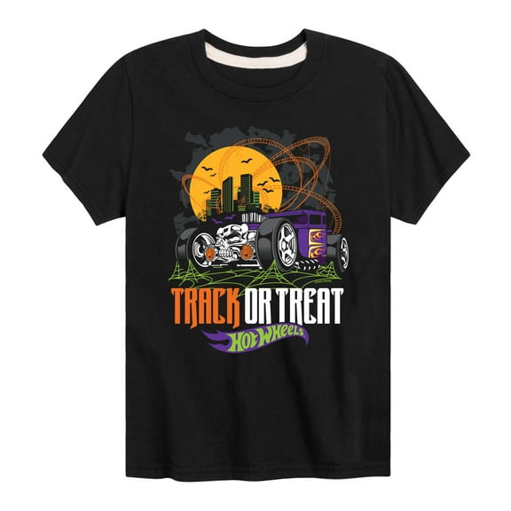 Hot Wheels - Halloween - Amusement Park In A Scary City - Toddler & Youth Short Sleeve Graphic T-Shirt