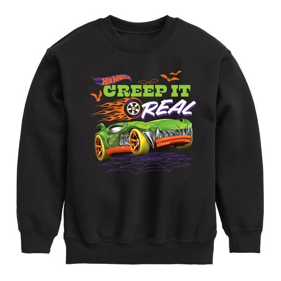 Hot Wheels - Halloween - Creep It Real - Toddler & Youth Crewneck Fleece Sweatshirt