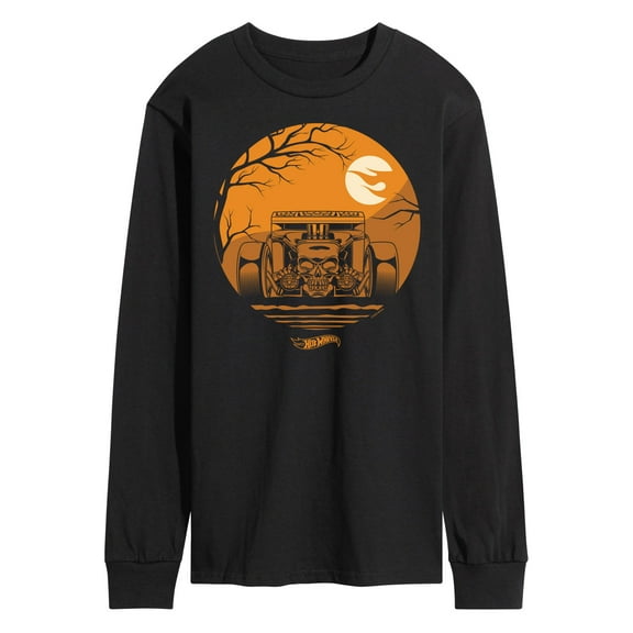 Hot Wheels - Halloween - Haunted Road Skull Car - Men's Long Sleeve T-Shirt