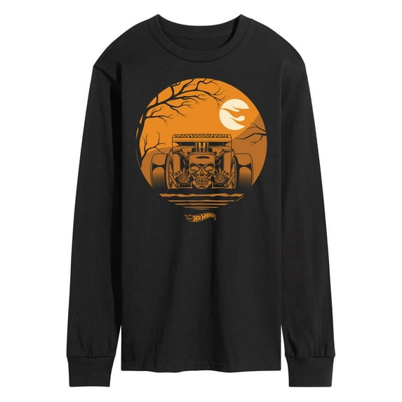Hot Wheels - Halloween - Haunted Road Skull Car - Men's Long Sleeve T-Shirt