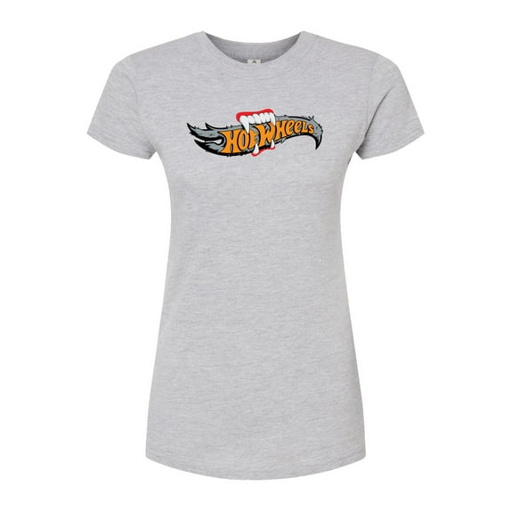 Hot Wheels - Halloween - Logo Bitten With Fangs - Juniors Fitted Graphic T-Shirt