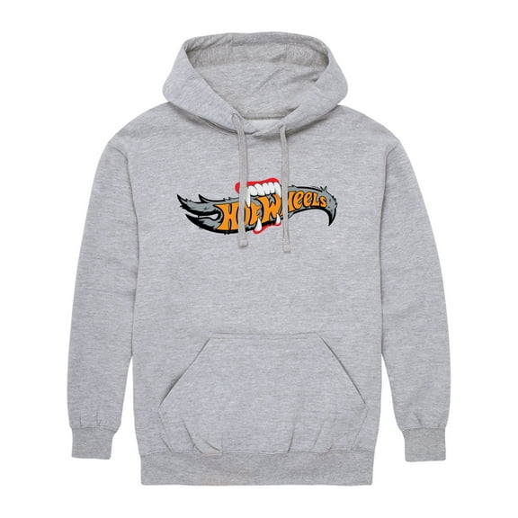 Hot Wheels - Halloween - Logo Bitten With Fangs - Men's Pullover Hooded Fleece Sweatshirt