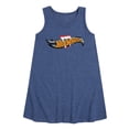 thumbnail image 1 of Hot Wheels - Halloween - Logo Bitten With Fangs - Toddler & Youth Girls A-line Dress, 1 of 5