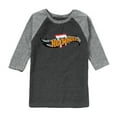 thumbnail image 1 of Hot Wheels - Halloween - Logo Bitten With Fangs - Toddler & Youth Raglan Graphic T-Shirt, 1 of 6