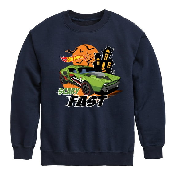 Hot Wheels - Halloween - Scary Fast - Toddler & Youth Crewneck Fleece Sweatshirt