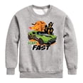thumbnail image 1 of Hot Wheels - Halloween - Scary Fast - Toddler & Youth Crewneck Fleece Sweatshirt, 1 of 5