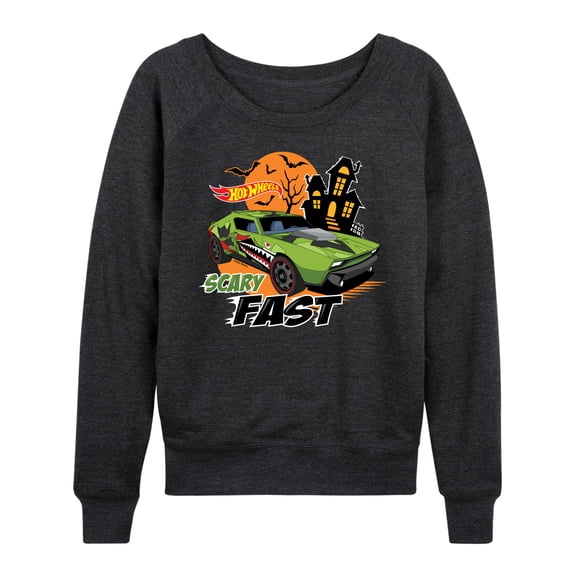 Hot Wheels - Halloween - Scary Fast - Women's Lightweight French Terry Long Sleeve Shirt