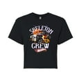 thumbnail image 1 of Hot Wheels - Halloween - Skeleton Crew - Juniors Cropped Cotton Blend T-Shirt, 1 of 5