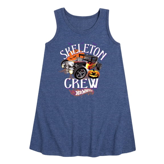 Hot Wheels - Halloween - Skeleton Crew - Toddler & Youth Girls A-line Dress