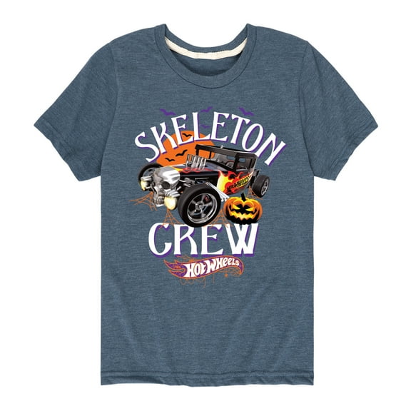 Hot Wheels - Halloween - Skeleton Crew - Toddler & Youth Short Sleeve Graphic T-Shirt