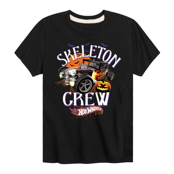Hot Wheels - Halloween - Skeleton Crew - Toddler & Youth Short Sleeve Graphic T-Shirt