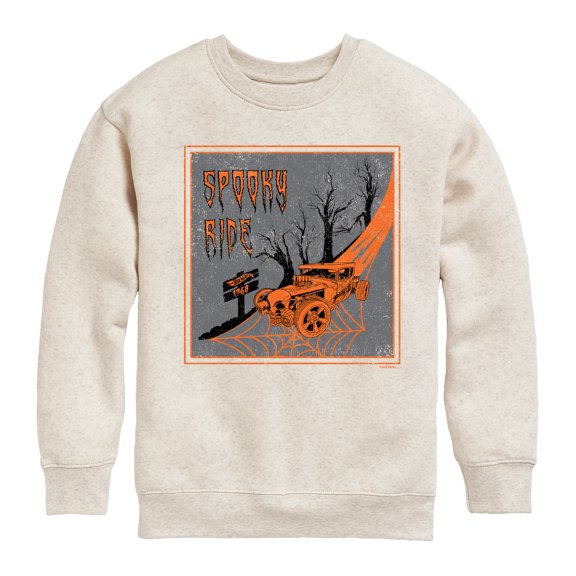 Hot Wheels - Halloween - Spooky Ride - Toddler & Youth Crewneck Fleece Sweatshirt